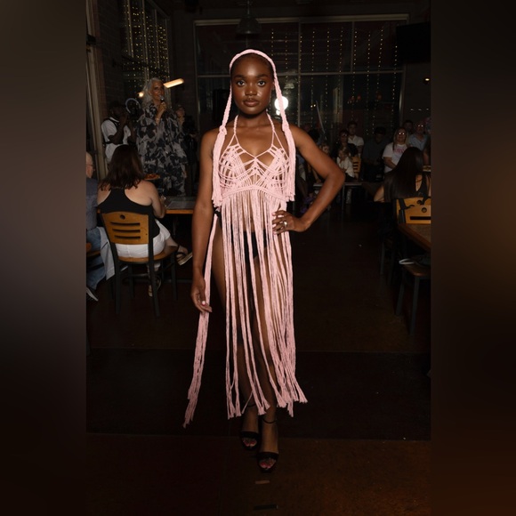 Handmade Macramé Corset Rope Dress - Picture 9 of 14